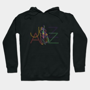 Abstract Colorful Bass Musician Hoodie